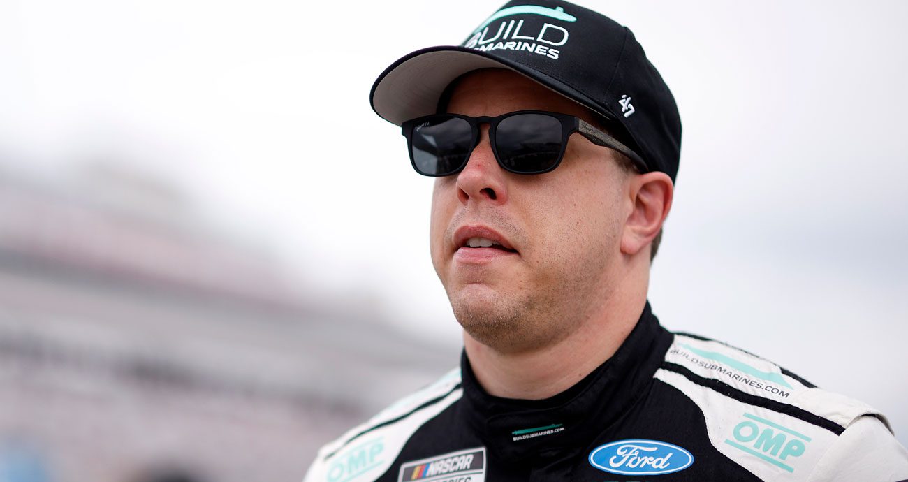 Brad Keselowski walks before a NASCAR Cup Series race.