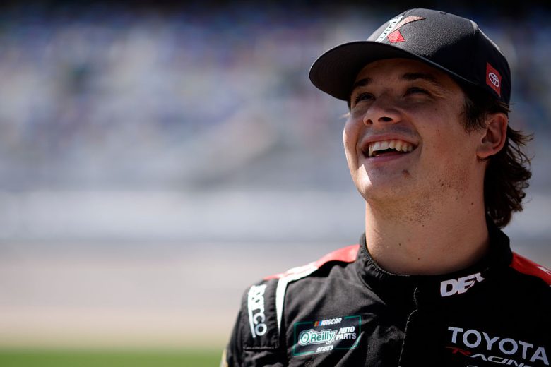 Harrison Burton smiles.