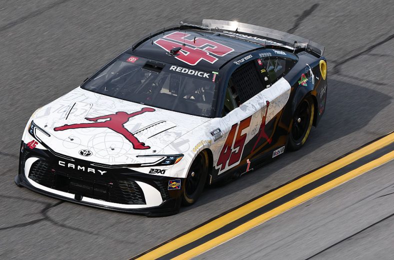 Tyler Reddick drives at Daytona.