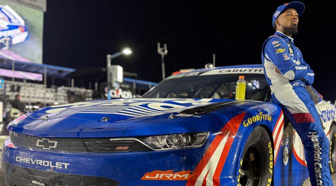 Featured Image for Rajah Caruth overcomes late crash, inches into O’Reilly Auto Parts Series Chase at Daytona
