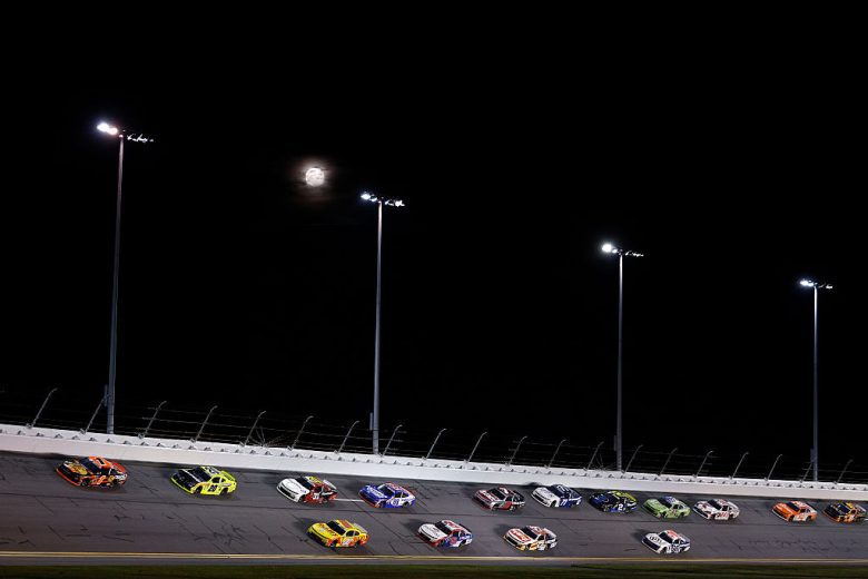 A general view of racing at Daytona.