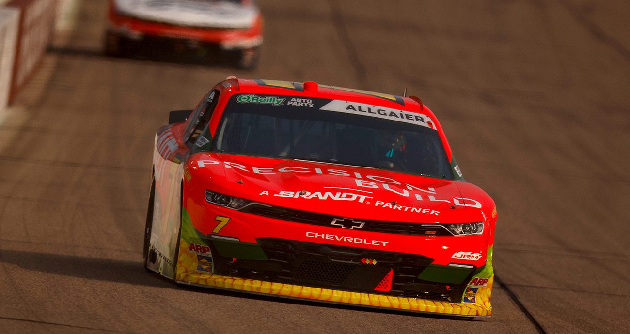 Justin Allgaier in the O'Reilly Series at Iowa