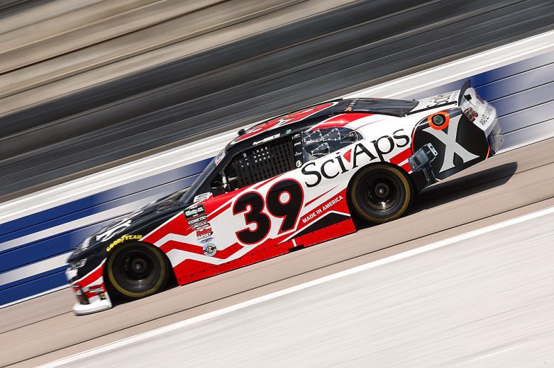 Ryan Sieg drives at Darlington.