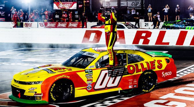 Sheldon Creed wins O’Reilly Auto Parts Series Chase opener at Darlington