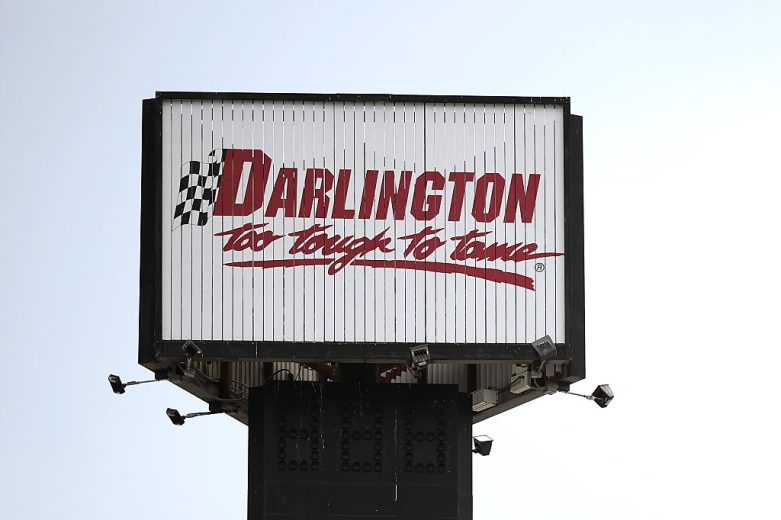 A general view of the scoring pylon.