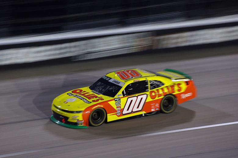 Sheldon Creed drives at Darlington.