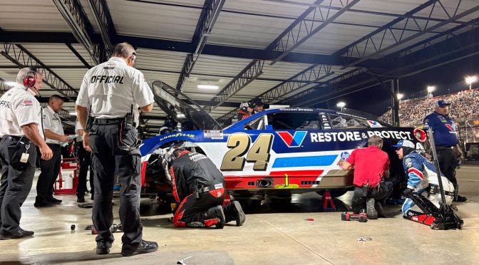 William Byron spins, suffers mechanical failure in Chase opener