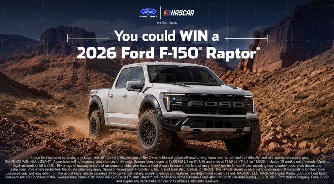 Featured Image for Enter for your chance to win a 2026 Ford F-150® Raptor® Truck