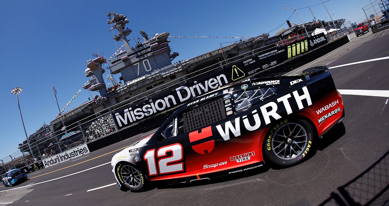 ryan blaney races at san diego