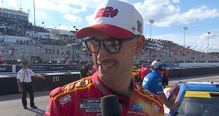 Promo Image for Logano chats about WWT Raceway pole, Sunday goal