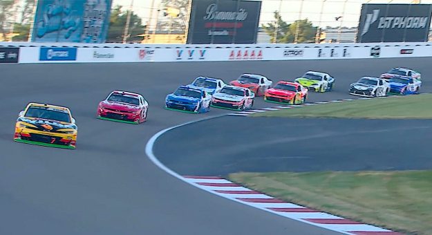 Green at Gateway! Kvapil clears Love to lead opening lap