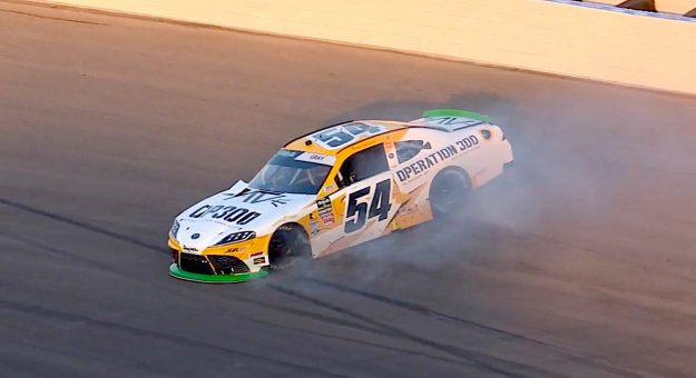 Gray spins battling Caruth for ninth