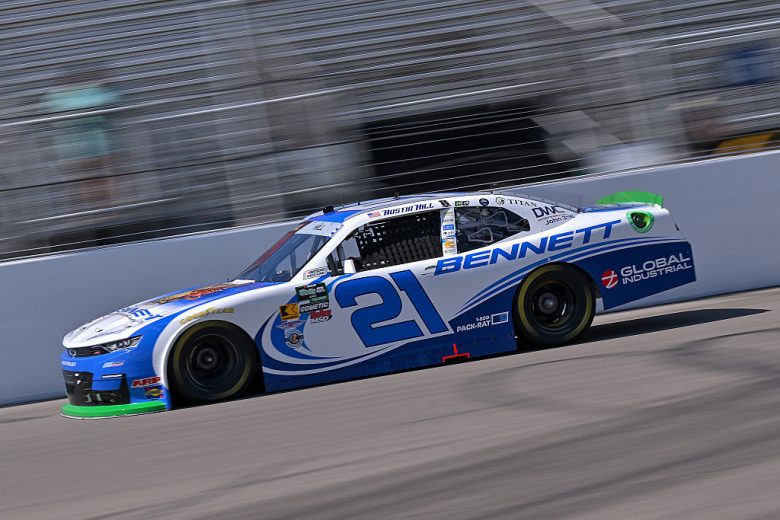 Austin Hill drives at Gateway.
