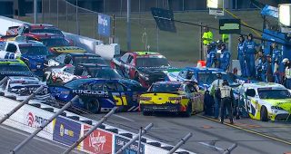 Promo Image for Pit-road pileup brings out red flag at Gateway
