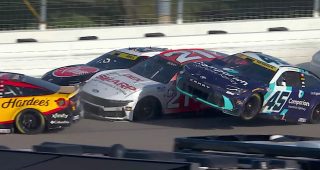Promo Image for Wallace, Berry and Bell collide in massive late-race wreck