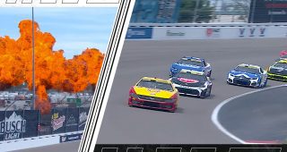 Promo Image for Pyrotechnics fly as Logano leads field to green
