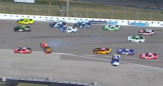 Promo Image for Briscoe, Wallace trigger multicar restart wreck
