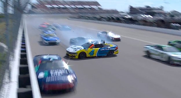 Getting mad in Madison! Third caution flies for multicar wreck