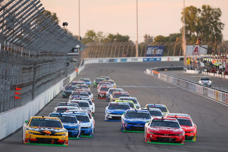A general view of racing at Gateway.