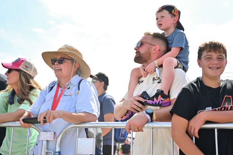 Fans take in the sights at Gateway.