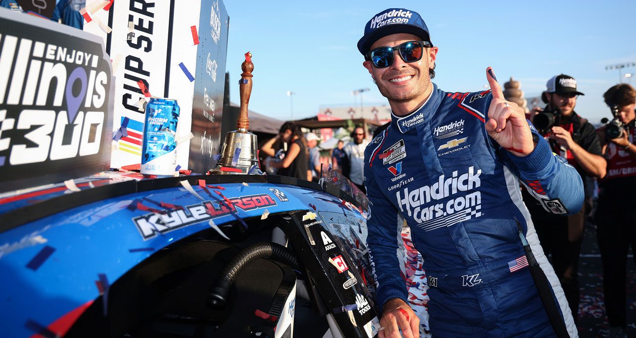 Driver's dozen: Larson one of 13 Cup pilots with a Gateway win