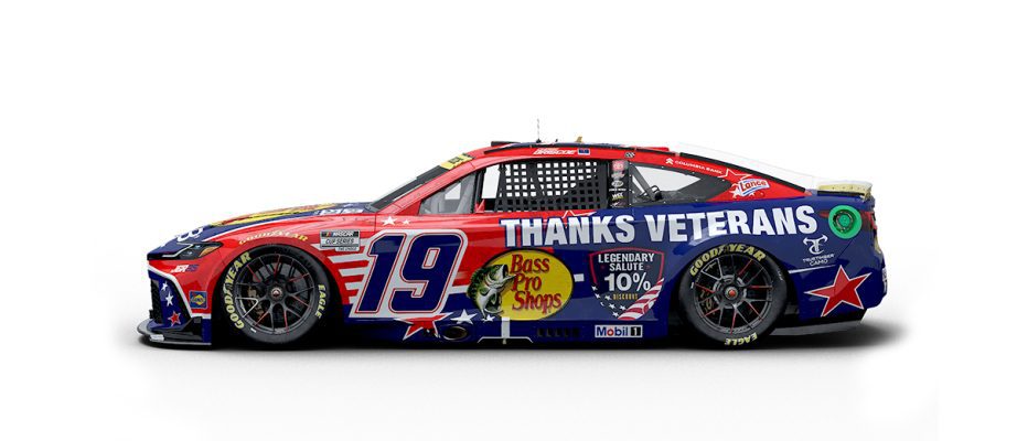 A graphic depicting the No. 19 Toyota.