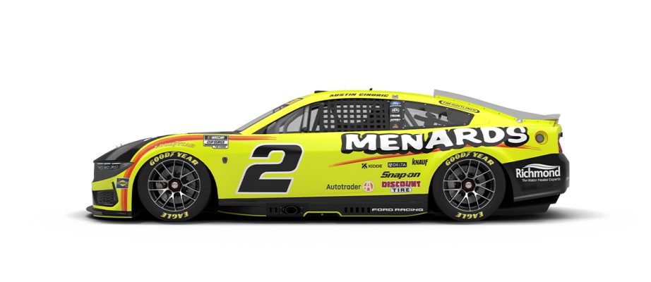 A graphic depicting the No. 2 Ford.
