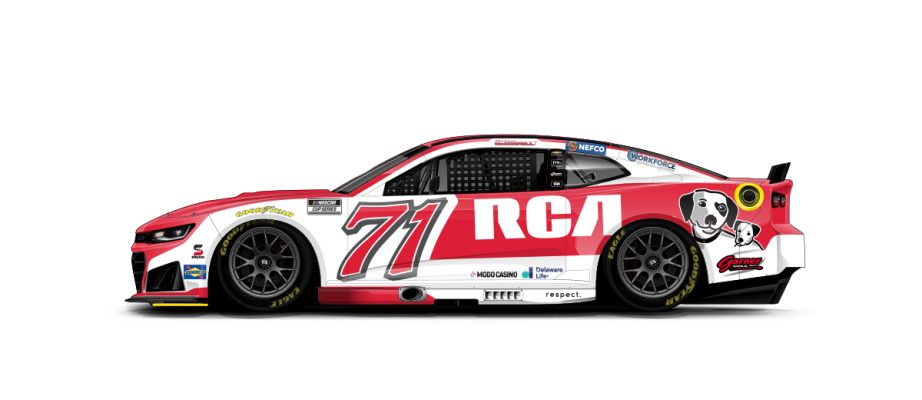 A graphic depicting the No. 71 Chevrolet.