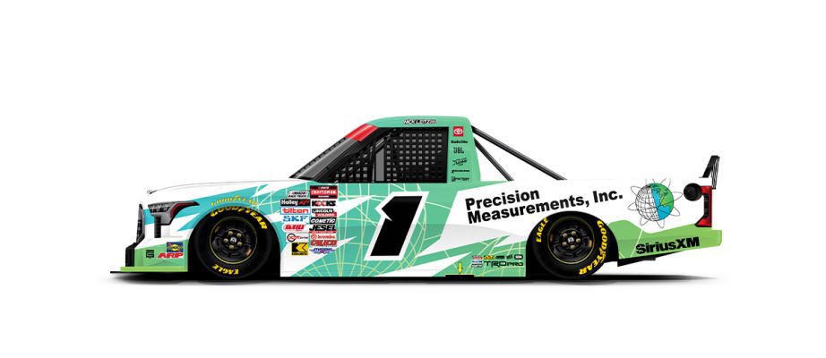 A graphic depicting the No. 1 Toyota.