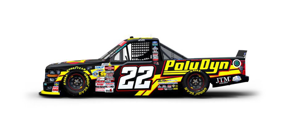 A graphic depicting the No. 22 Ford.
