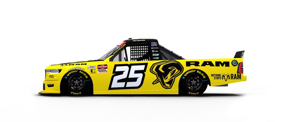 A graphic depicting the No. 25 Ram.