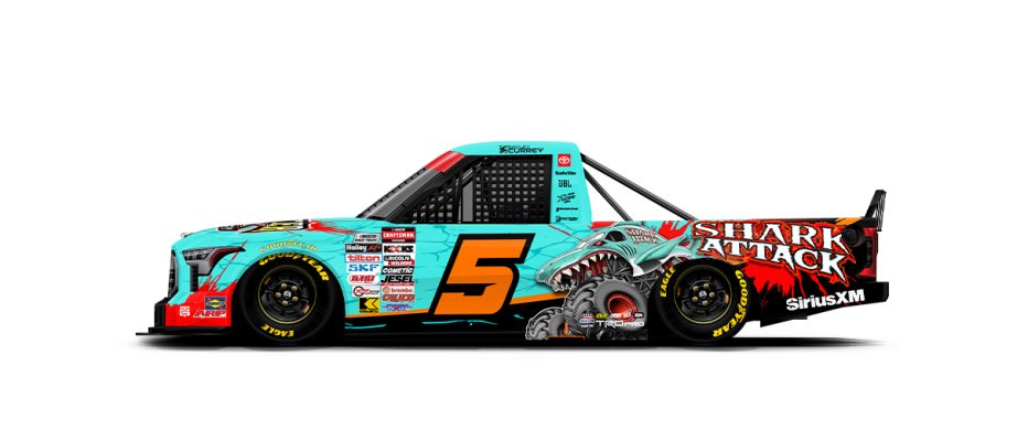 A graphic depicting the No. 5 Toyota.