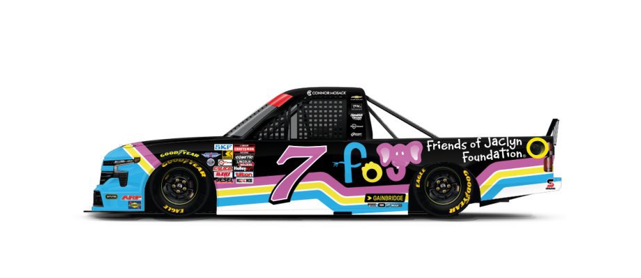 A graphic depicting the No. 7 Chevrolet.