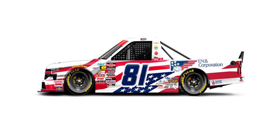 A graphic depicting the No. 81 Chevrolet.