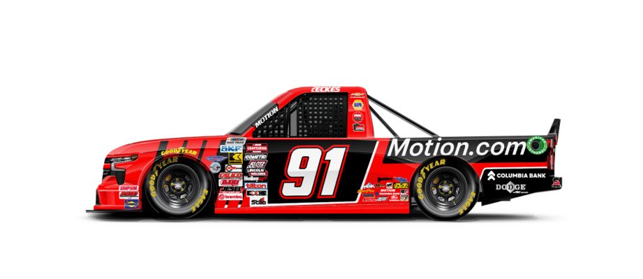 A graphic depicting the No. 91 Chevrolet.