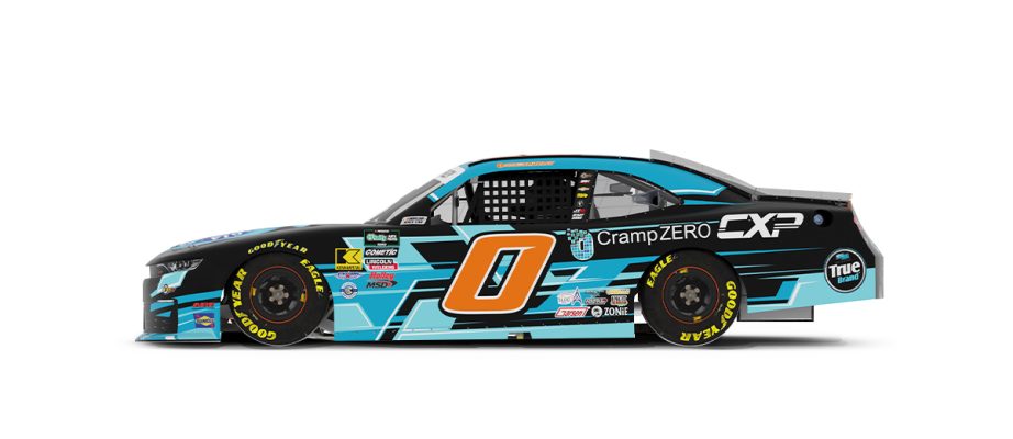 A graphic depicting the No. 0 Chevrolet.