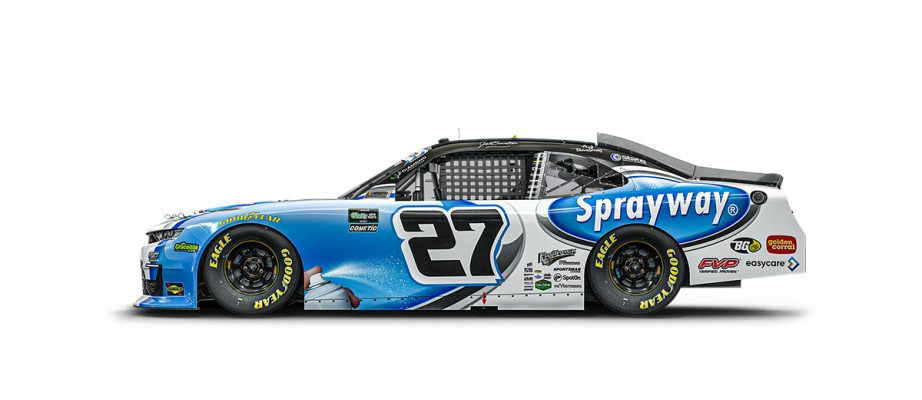 A graphic depicting the No. 27 Chevrolet.