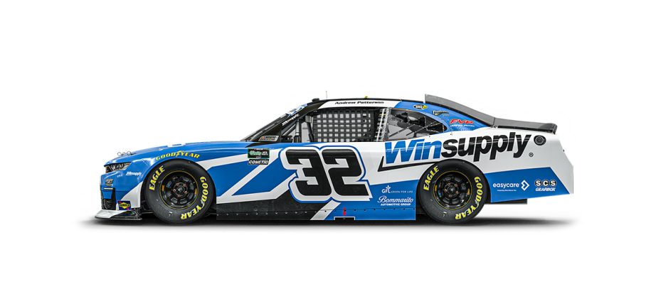 A graphic depicting the No. 32 Chevrolet.