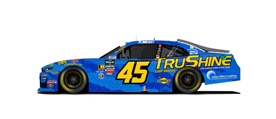 A graphic depicting the No. 45 Ford.