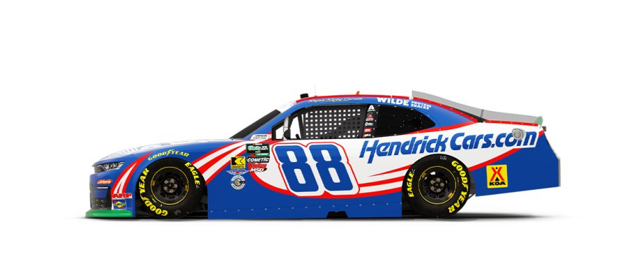 A graphic depicting the No. 88 Chevrolet.