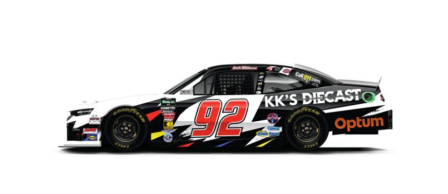A graphic depicting the No. 92 Chevrolet.