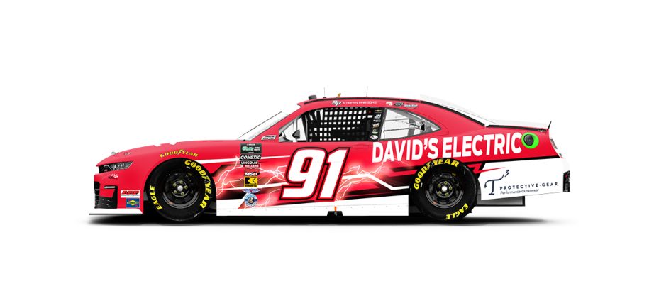 A graphic depicting the No. 91 Chevrolet.