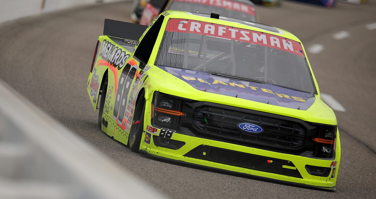 Ty Majeski of ThorSport in the Craftsman Truck Series at Richmond. 