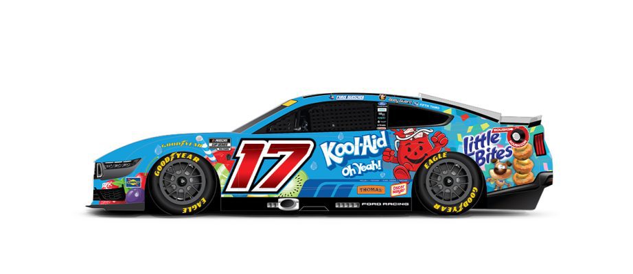 A graphic depicting the No. 17 Ford.