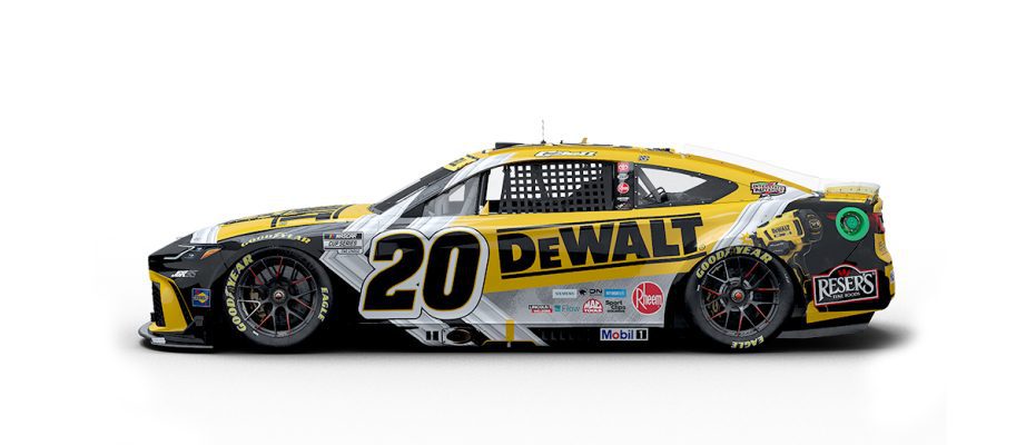 A graphic depicting the No. 20 Toyota.