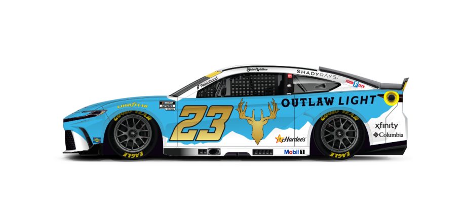 A graphic depicting the No. 23 Toyota.