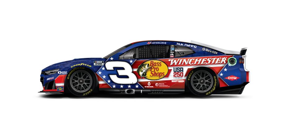 A graphic depicting the No. 3 Chevrolet.