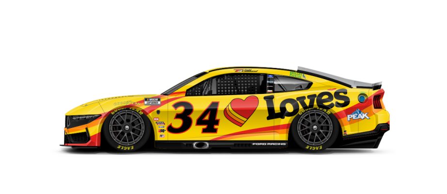 A graphic depicting the No. 34 Ford.