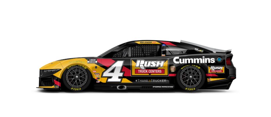 A graphic depicting the No. 4 Ford.