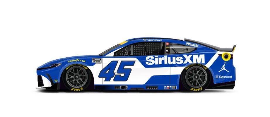 A graphic depicting the No. 45 Toyota.